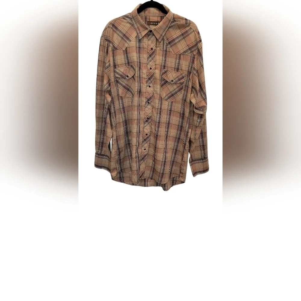 Roper Western Black Pearl Snap Button-down Shirt